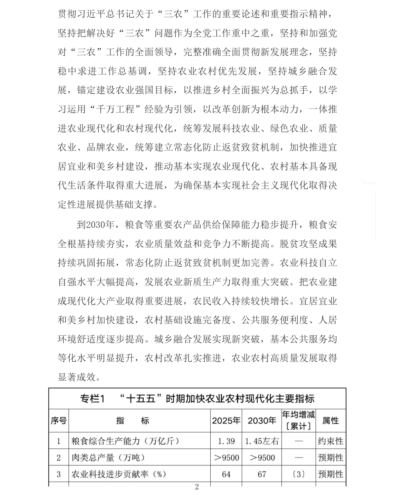 国务院关于印发《加快农业农村现代化“十五五”规划》的通知_农业、畜牧业、渔业_中
