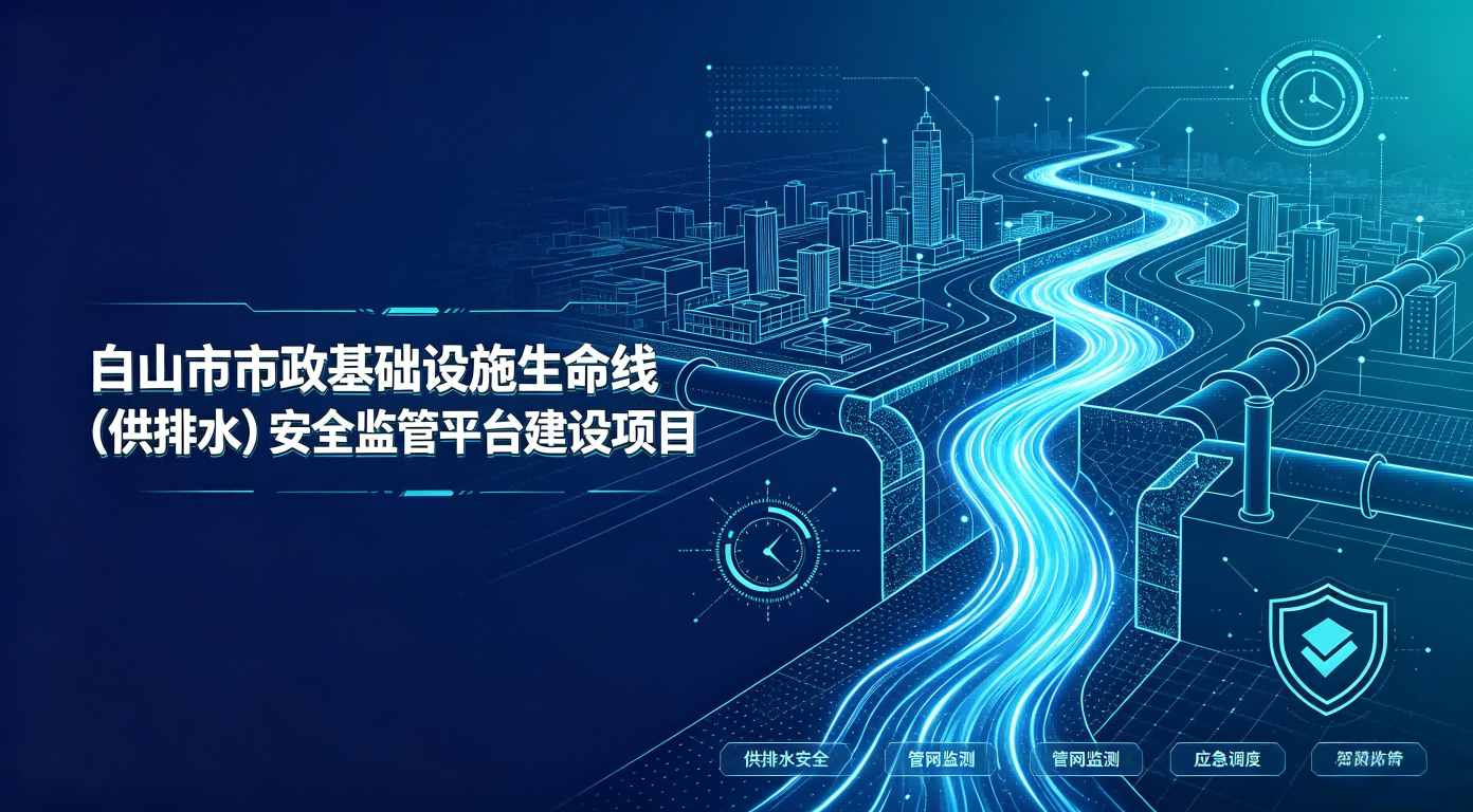 白山市市政基础设施生命线（供排水）安全监管平台建设项目
