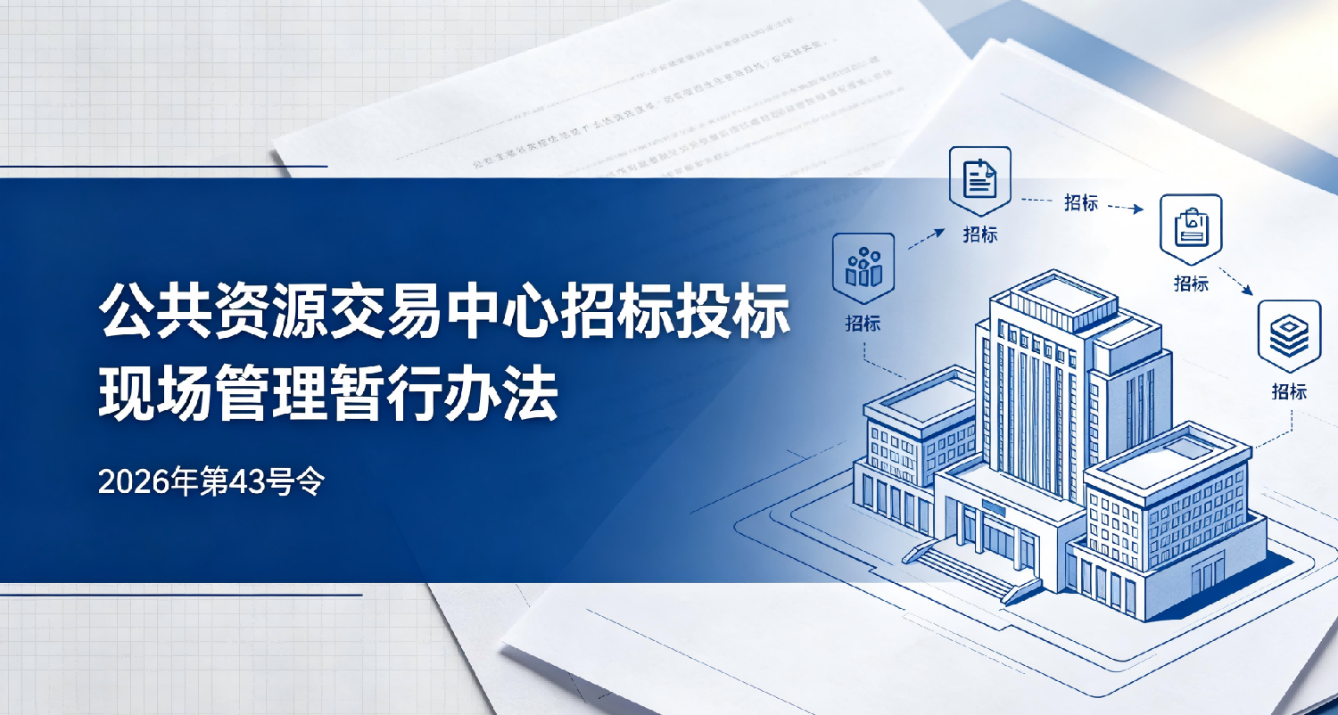 《公共资源交易中心招标投标现场管理暂行办法》 2026年第43号令